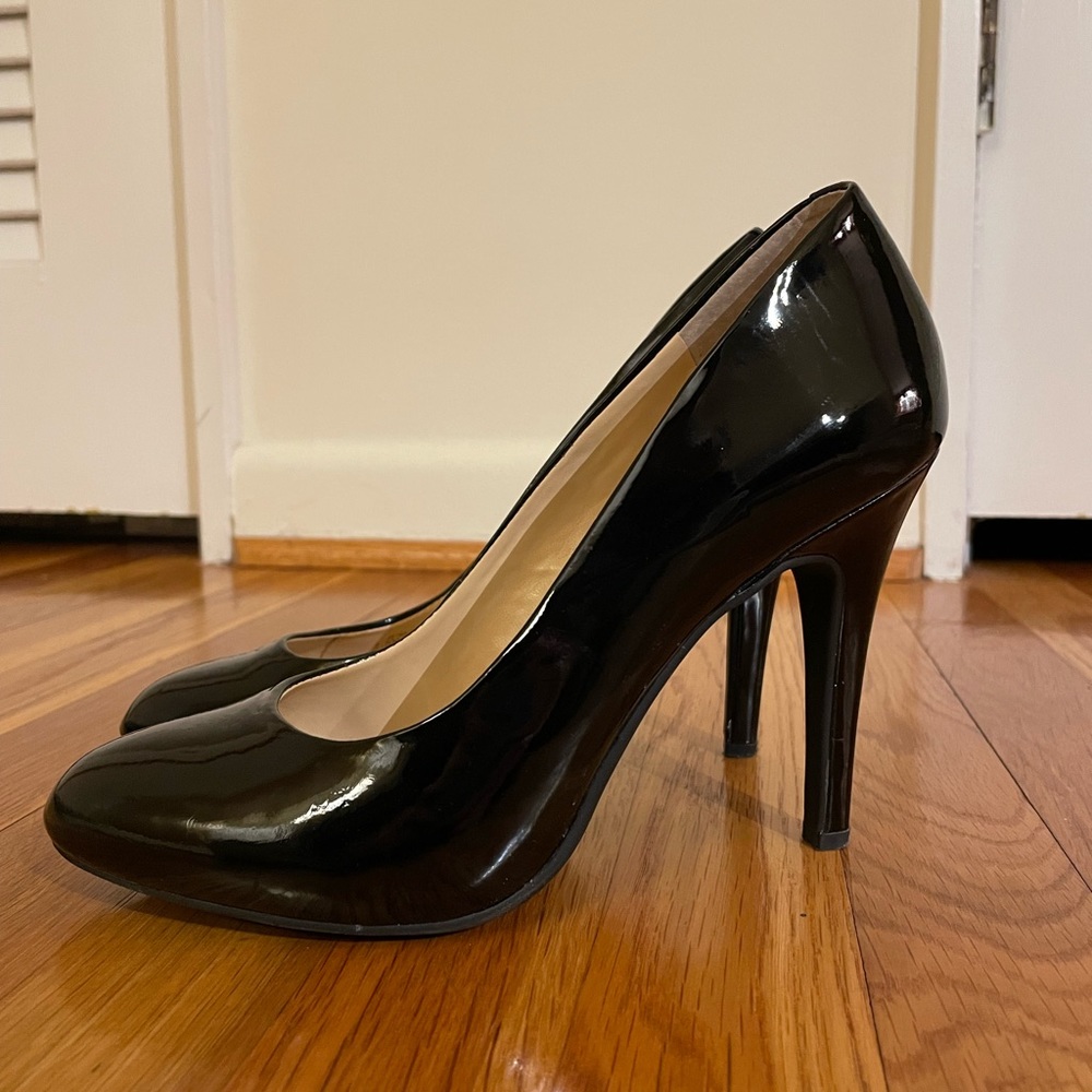 Patent leather heels